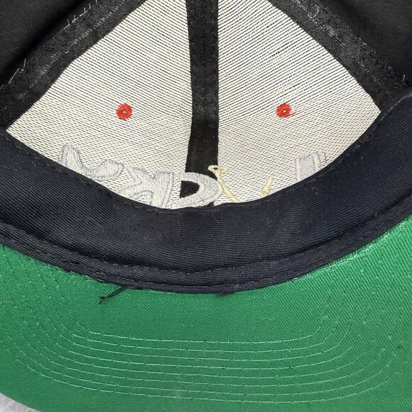 Vintage KC Caps Lucky Hat Red Black One Size Snapback Fishing Hook - Picture 4 of 9